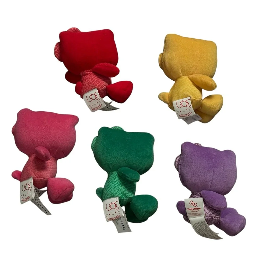 2009 Sanrio Hello Kitty 35th Anniversary Plush Toy Lot Of 5‎